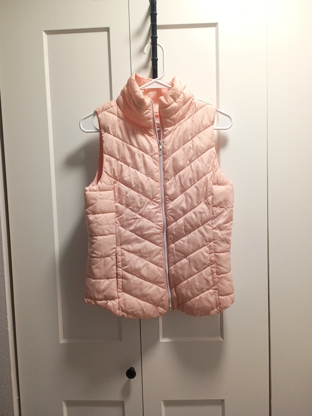 SO Girls Pale Pink Quilted Puffer Vest